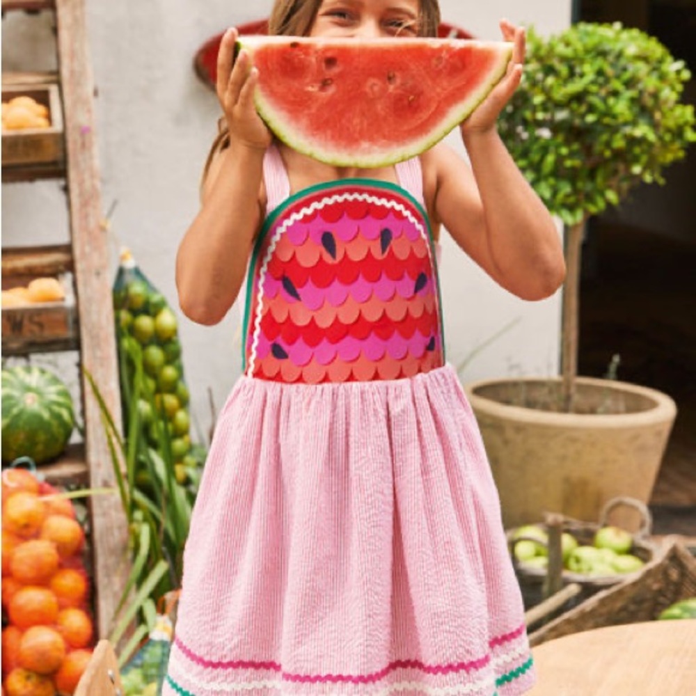 Little girls Mini Boden size 6-7 dress
